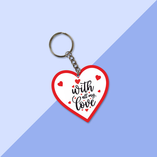 Personalized Acrylic Keychain (Heart) - KEY023