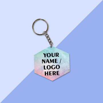 Personalized Acrylic Keychain (Hexagon) - KEY024