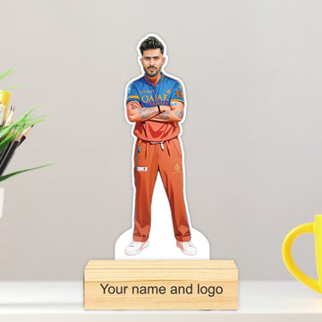 Personalized Caricature with Wooden Stand - Cari016