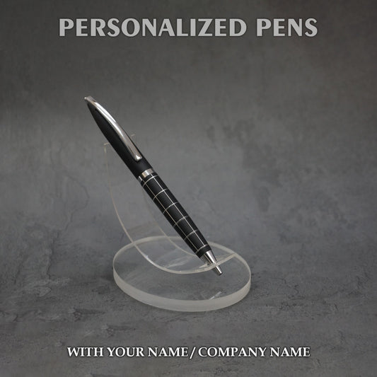 Personalized Pens Black & Silver - PM001