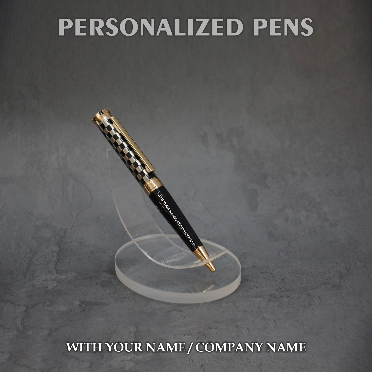 Personalized Pens Black & Gold - PM004