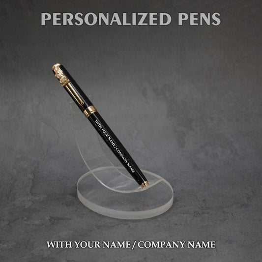 Personalized Pens Black & Gold - PM007