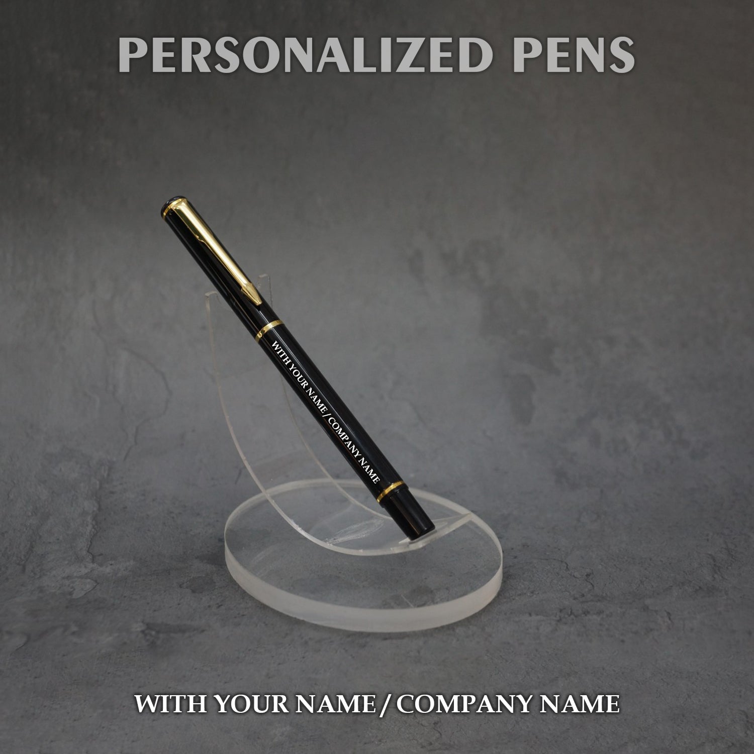 Personalized Pens Black & Gold - PM012