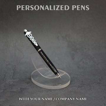 Personalized Pens Black & Silver - PM015