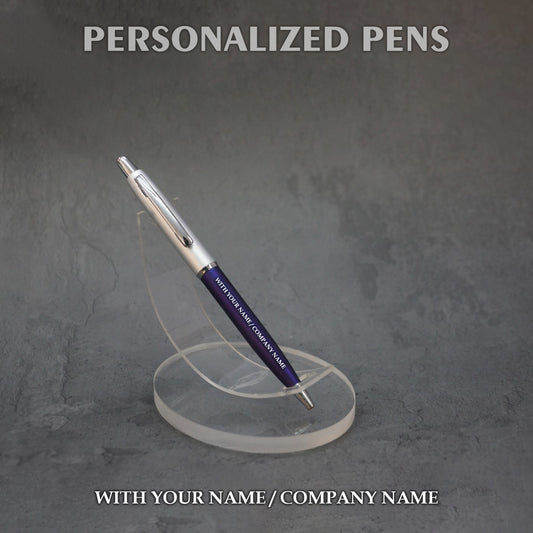 Personalized Pens Silver & Blue - PM026