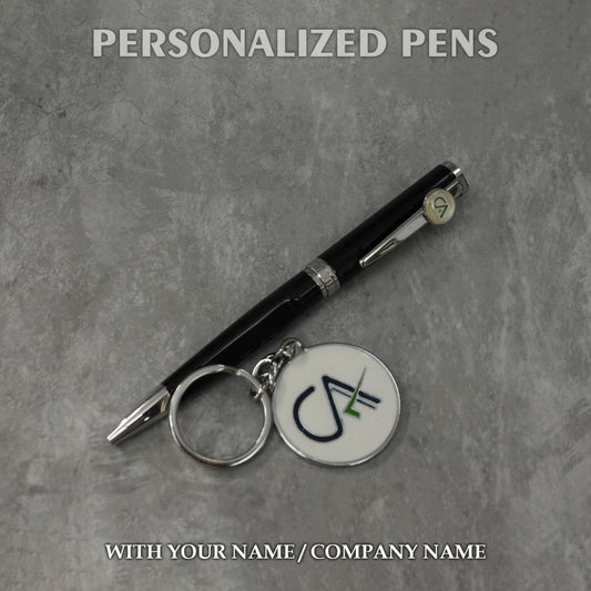 Personalized Pens Black & Silver - PM031